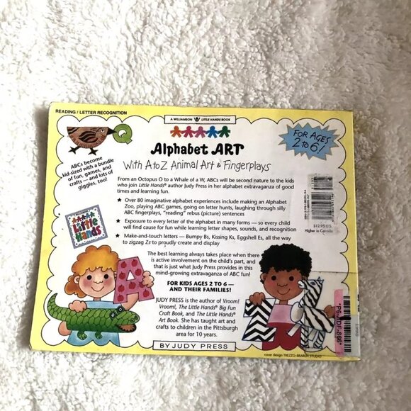 Alphabet Art : With A To Z Animal Art & Fingerplays by Judy Press 1998 - Picture 2 of 10